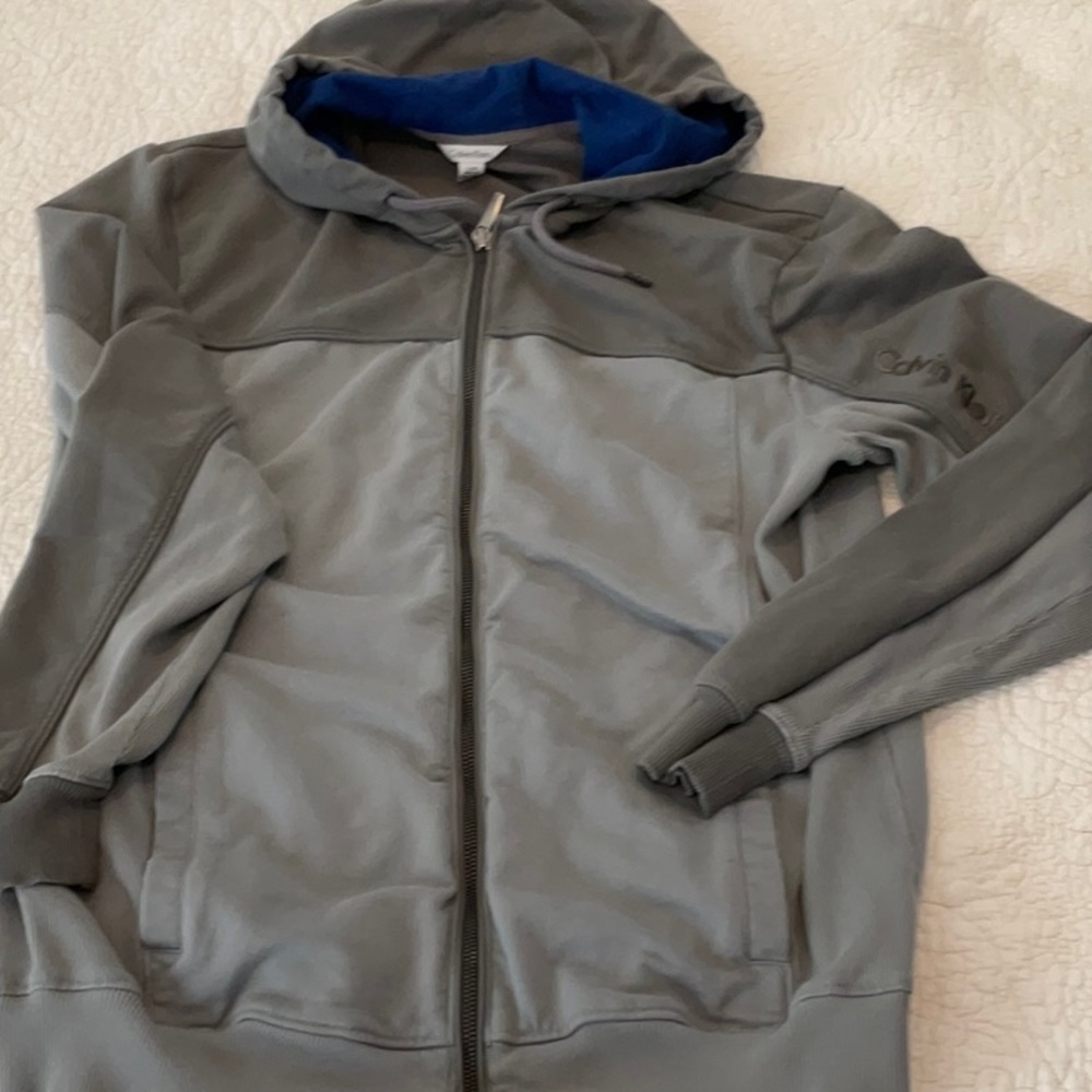Gray Calvin Klein lightweight jacket